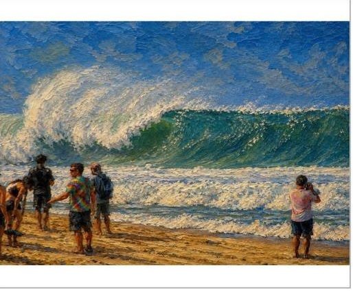 ART #5 JMILL-005 | Waves & Surfers | JMILL Collection