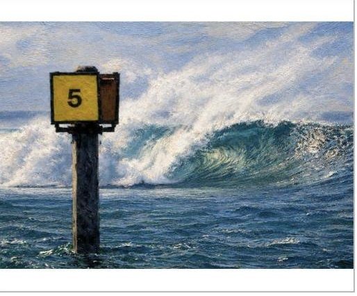 ART #24 JMILL-024 | Waves & Surfers | JMILL Collection