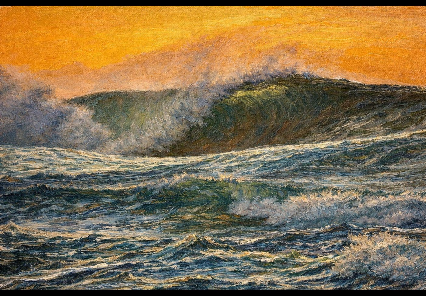 ART #3 JMILL-003 | Waves & Surfers | JMILL Collection