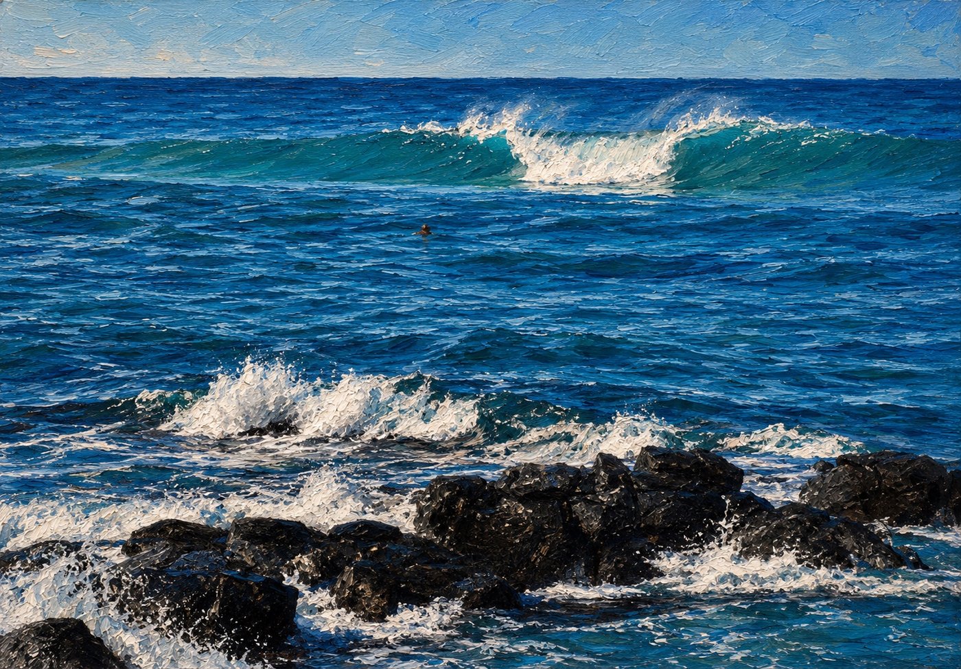 ART #22 JMILL-022 | Waves & Surfers | JMILL Collection