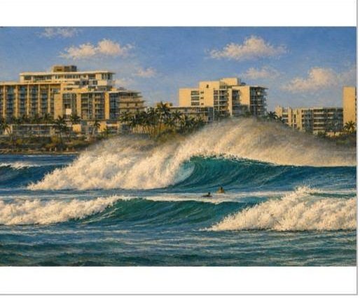ART #10 JMILL-010 | Waves & Surfers | JMILL Collection