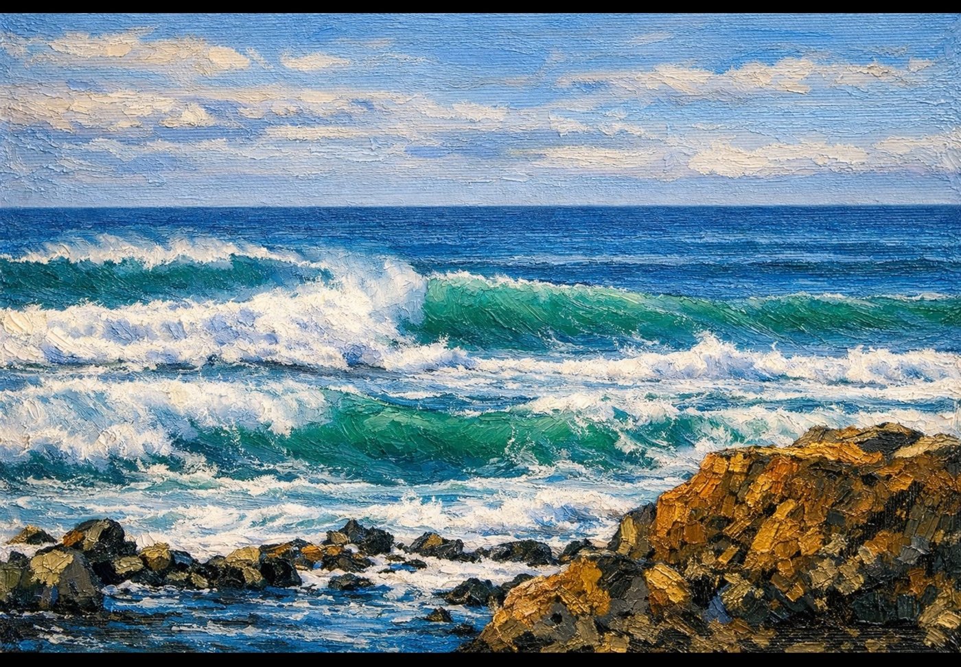 ART #8 JMILL-008 | Waves & Surfers | JMILL Collection
