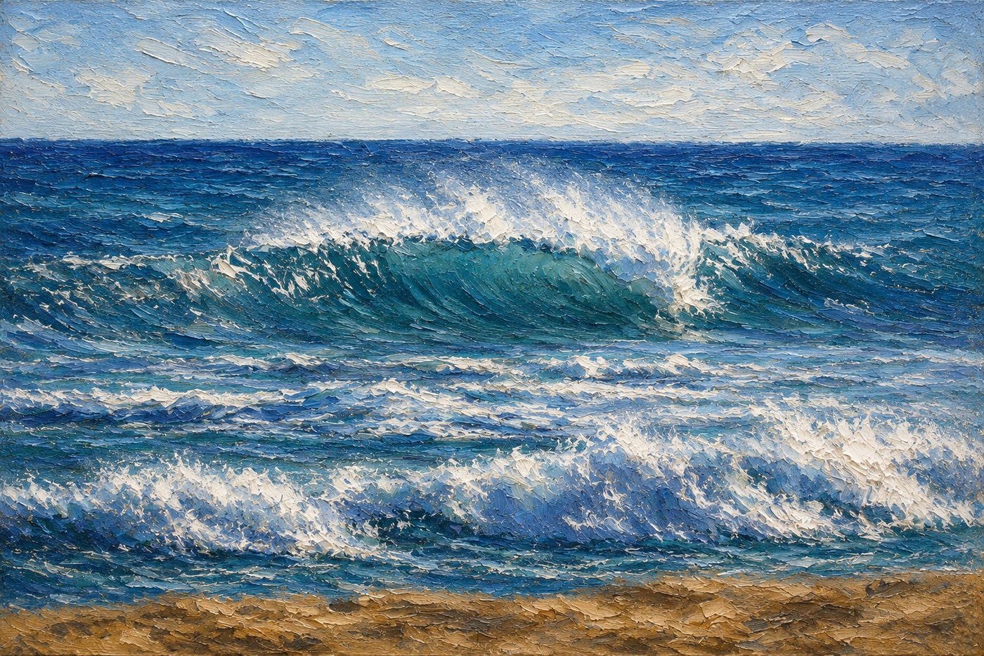 ART #23 JMILL-023 | Waves & Surfers | JMILL Collection